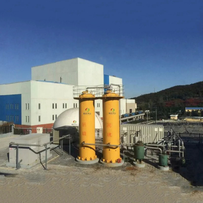 Instalação de purificação de biogás de aço que garante combustível industrial limpo e confiável
