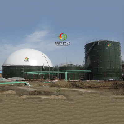 Desperdício ao projeto anaeróbico da planta do biogás do digestor da energia