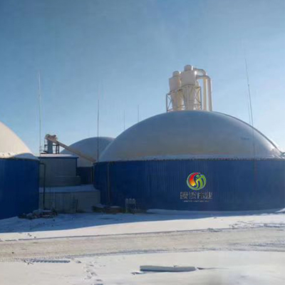 Desperdício ao projeto anaeróbico da planta do biogás do digestor da energia