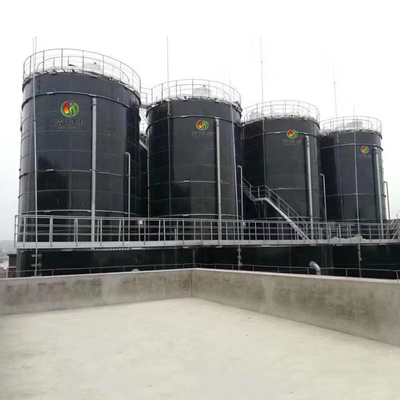 A instalação da planta do biogás da produção do metano do biogás