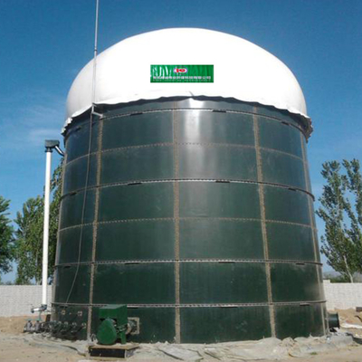 A instalação da planta do biogás da produção do metano do biogás