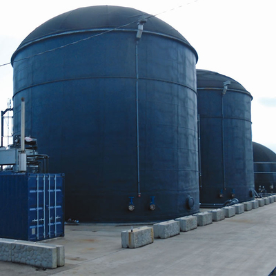 Projeto de planta de biogás de energia renovável que utiliza a digestão anaeróbica