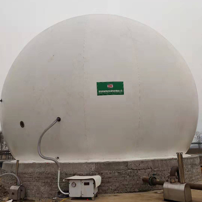 Suporte de gás de planta de biogás resistente à corrosão 0,7 mm-1,5 mm de espessura para gás de armazenamento