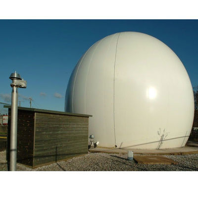 Detentor automático de biogás com material PES/PVC/PDFE resistente à corrosão