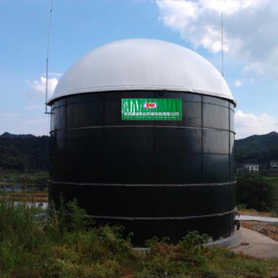Tanque de armazenamento anaeróbico do gás da membrana do dobro do suporte de gás PDFE do biogás da reação