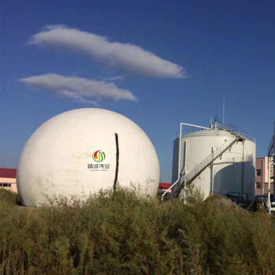 Suporte dobro redondo do biogás da membrana com reciclagem da vantagem