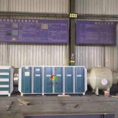 Purificador de gases residuais com pressão e capacidade de processamento ajustáveis