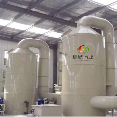 Purificador de gases residuais com pressão e capacidade de processamento ajustáveis