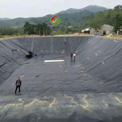 Revestimento de lago com geomembrana de HDPE impermeável Revestimento de polietileno de alta densidade
