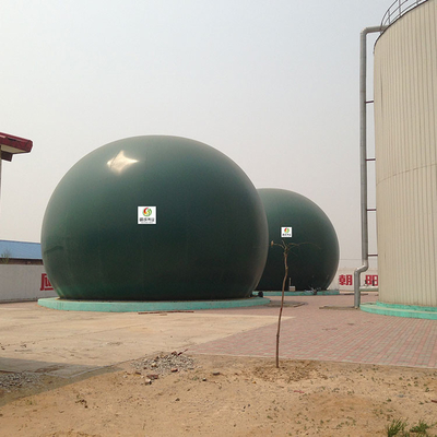Instalação simples de um reservatório de biogás para equipamento de tratamento de biogás e águas residuais