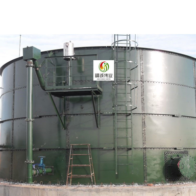Tanque de digestão anaeróbica anaeróbico da fossa séptica do digestor de CSTR para explorações agrícolas de gado